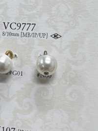 VC9777 زر بتأثير اللؤلؤ[أزرار] IRIS صور إضافية