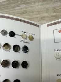 VE9251 زر أمامي لامع بثقبين مصنوع من راتنج البوليستر[Buttons] IRIS صور إضافية