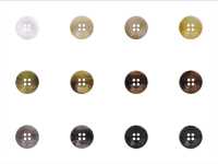 VGR2020 زر من راتنج البوليستر بأربع فتحات أمامية[Buttons] IRIS صور إضافية