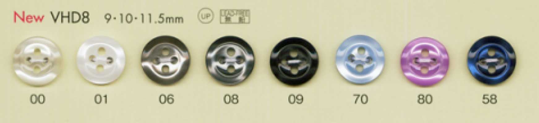 VHD8 DAIYA BUTTONS سلسلة HYPER DURABLE المقاومة للصدمات زر بوليستر بنمط الصدف