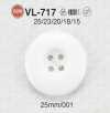 VL717 زر راتنج البوليستر بأربع فتحات