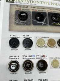 VT124 زر مسطح بمظهر قرن الجاموس[أزرار] IRIS صور إضافية