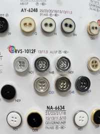RVS1012F زر حلقي بأربعة ثقوب[أزرار] IRIS صور إضافية