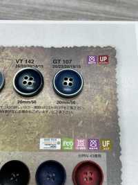 GT107 زر بنمط العظم للبدلات والسترات[أزرار] IRIS صور إضافية