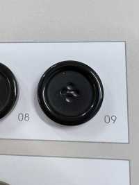 UNICORN575 [نمط قرن الجاموس] زر بأربعة ثقوب، بحافة، سميك، لامع[Buttons] NITTO Button صور إضافية