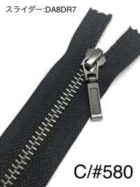 5RGTHMMR سحاب معدني مقاس 5، فضي عتيق، ثنائي الاتجاه، بفاصل[Zipper] YKK صور إضافية