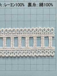 25046 دانتيل كيميائي، عرض ضيق Kyowa Lace صور إضافية
