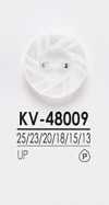 KV48009 زر بوليستر بسيط ذو فتحتين