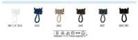 472-5220 حلقة زر من نايلون صوفي، مقاس كبير (الكمية 10)[Button Loop / Frog Button] DARIN صور إضافية