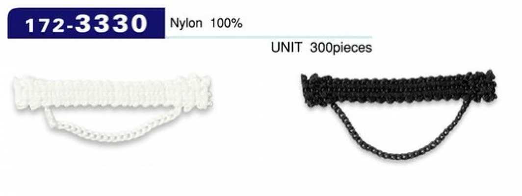 172-3330 نوع سلك سلسلة حلقة الزر، تقريبًا 7mm × 42mm (300 قطعة)