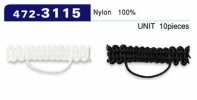 472-3115 حلقة زر، نوع حبل مضفّر، أفقي، 30mm (10 قطع)