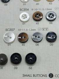 SC207 أزرار DAIYA المقاومة للصدمات سلسلة HYPER DURABLE أزرار بوليستر على شكل صدفة DAIYA BUTTON صور إضافية