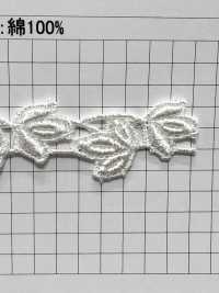 25226 دانتيل كيميائي ضيق Kyowa Lace صور إضافية