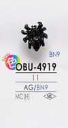 OBU4919 زر معدني على شكل حشرة