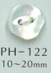PH122 زر صدف مربع بشكل عين القطة