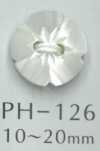 PH126 زر صدفة زهري بفتحتين