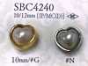 SBC4240 زر معدني على شكل قلب