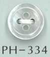 PH334 زر صدف مسطح الحافة ذو 4 فتحات