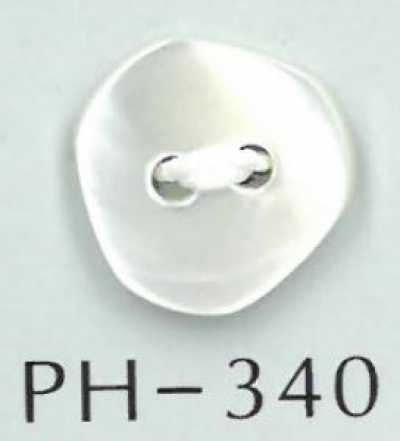 PH340 زر صدف باروكي بفتحتين