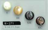 R-271 زر صدف دائري بقاعدة أنبوبية