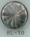 BL-10 زر صدفي بنقشة زهور وساق معدنية