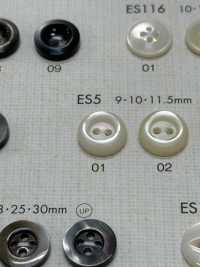 ES5 زر بوليستر شبيه بالصدف من DAIYA BUTTONS[أزرار] DAIYA BUTTON صور إضافية