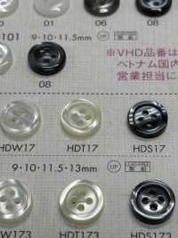 HDT17 DAIYA BUTTONS سلسلة HYPER DURABLE المقاومة للصدمات زر بوليستر بمظهر الصدف[أزرار] DAIYA BUTTON صور إضافية