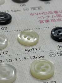 HDT17 DAIYA BUTTONS سلسلة HYPER DURABLE المقاومة للصدمات زر بوليستر بمظهر الصدف[أزرار] DAIYA BUTTON صور إضافية