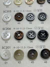 SC206 DAIYA BUTTONS سلسلة HYPER DURABLE المقاومة للصدمات أزرار بوليستر على شكل صدفة[Buttons] DAIYA BUTTON صور إضافية