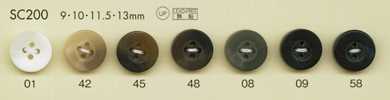 SC200 DAIYA BUTTONS سلسلة HYPER DURABLE المقاومة للصدمات أزرار بوليستر بمظهر قرن الجاموس