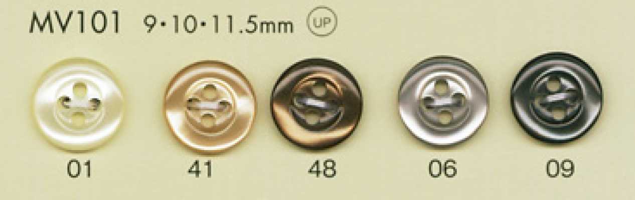 MV101 DAIYA BUTTONS زر بوليستر بمظهر الصدف