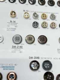 DM2140 زر معدني بأربع فتحات للجاكيتات والبدلات[Buttons] IRIS صور إضافية