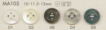 MA105 DAIYA BUTTONS زر بوليستر بشكل الصدف