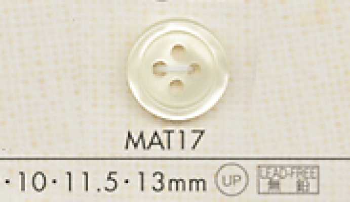 MAT17 DAIYA أزرار زر بوليستر بمظهر الصدف