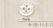 TW8 DAIYA BUTTONS زر بوليستر بنمط الصدفة