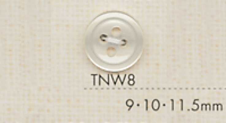 TNW8 DAIYA BUTTONS زر بوليستر بمظهر الصدف مقاوم للحرارة