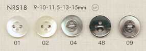 NRS18 DAIYA BUTTONS زر بوليستر بمظهر الصدف
