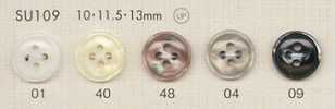 SU109 DAIYA BUTTONS زر بوليستر بنمط الصدفة
