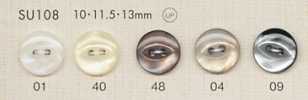 SU108 DAIYA BUTTONS زر بوليستر بشكل الصدف