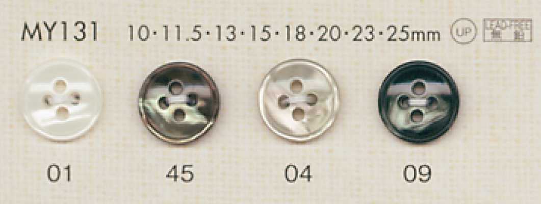MY131 DAIYA BUTTONS زر بوليستر بشكل الصدف