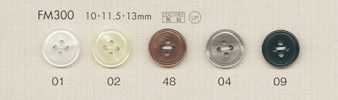 FM300 DAIYA BUTTONS زر بوليستر بشكل الصدف