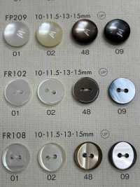 FR102 DAIYA BUTTONS زر بوليستر بشكل صَدَفي[أزرار] DAIYA BUTTON صور إضافية