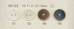 FR102 DAIYA BUTTONS زر بوليستر بشكل صَدَفي