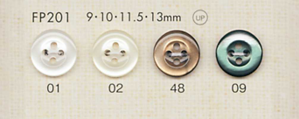 FP201 DAIYA BUTTONS زر بوليستر بتصميم الصدف
