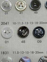 2041 DAIYA BUTTONS زر بوليستر بشكل الصدف[Buttons] DAIYA BUTTON صور إضافية
