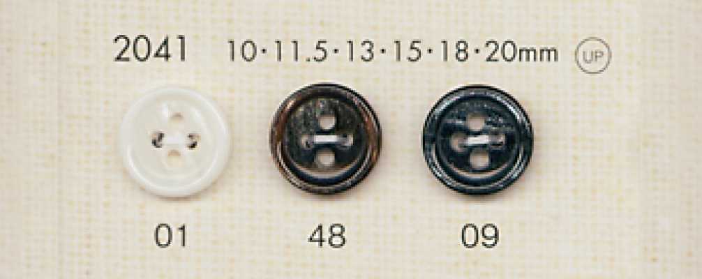 2041 DAIYA BUTTONS زر بوليستر بشكل الصدف
