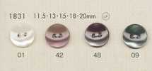 1831 DAIYA BUTTONS أزرار بوليستر بنمط الصَدَفة