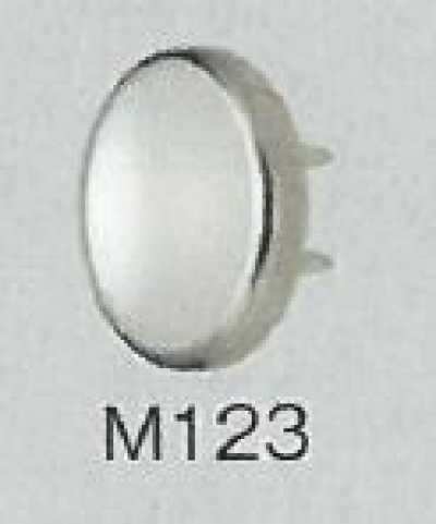 M123 زر كبس بسطح لؤلؤي للملابس المحبوكة، نوع قياسي، 10.5 مم