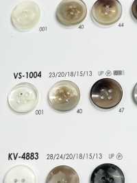 VS1004 زر لامع بأربعة ثقوب مصنوع من راتنج البوليستر[أزرار] IRIS صور إضافية