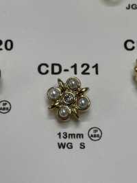 CD121 زر بجيه مرصع بأحجار الراين[أزرار] DAIYA BUTTON صور إضافية
